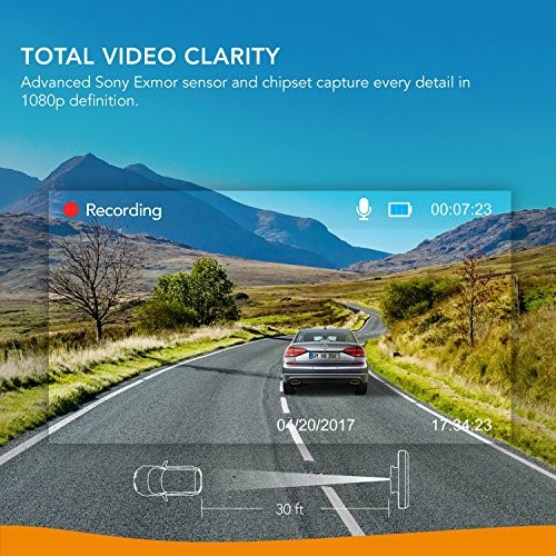 EUFY SECURITY ROAV BY ANKER DASHCAM A1 DASH 1080P FHD LCD SCREEN R2241 – BLACK
