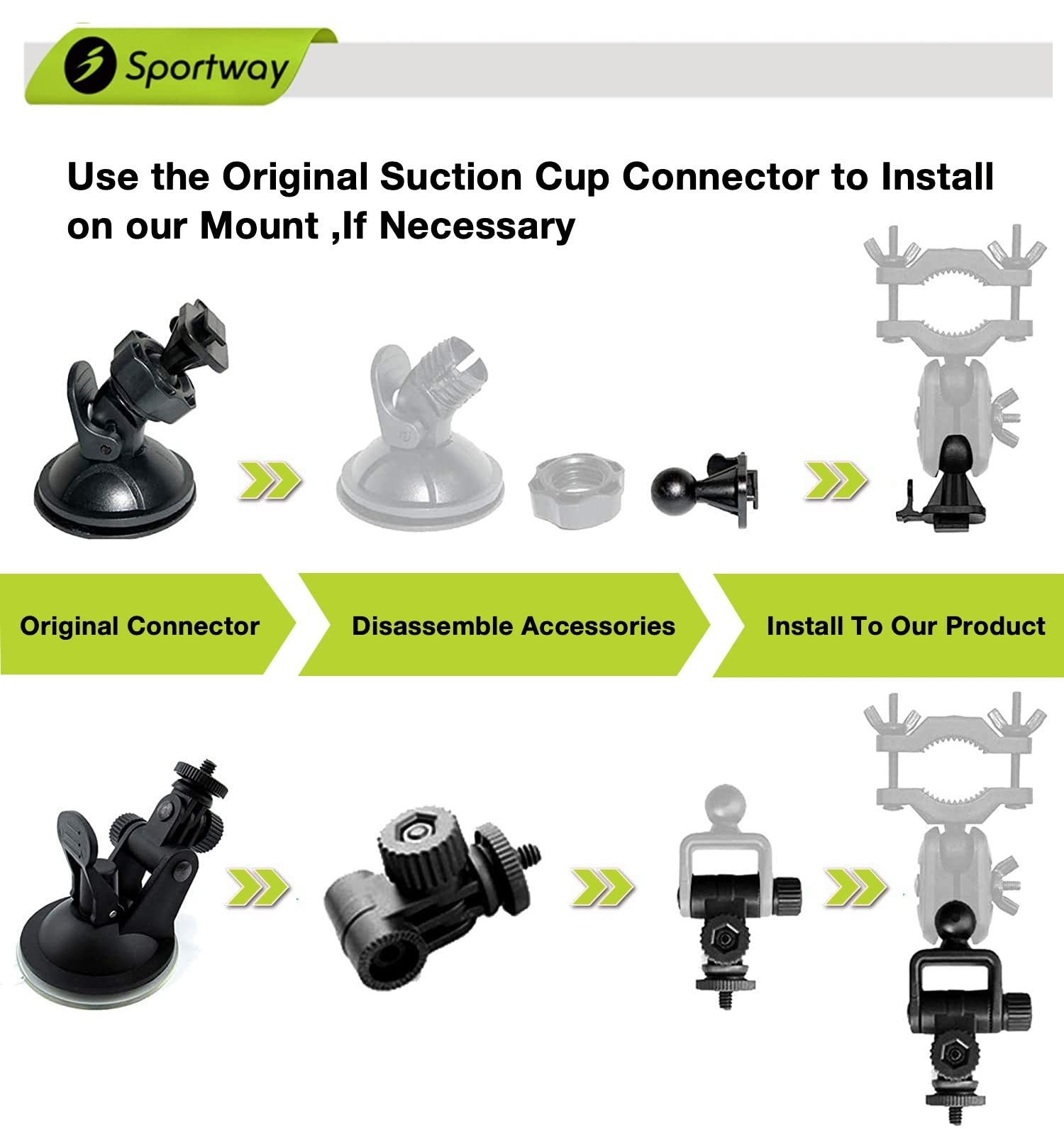 S80 Dash Cam mount, Dash Cam Mirror Mount Holder with 16pcs Joints Rove APEMAN