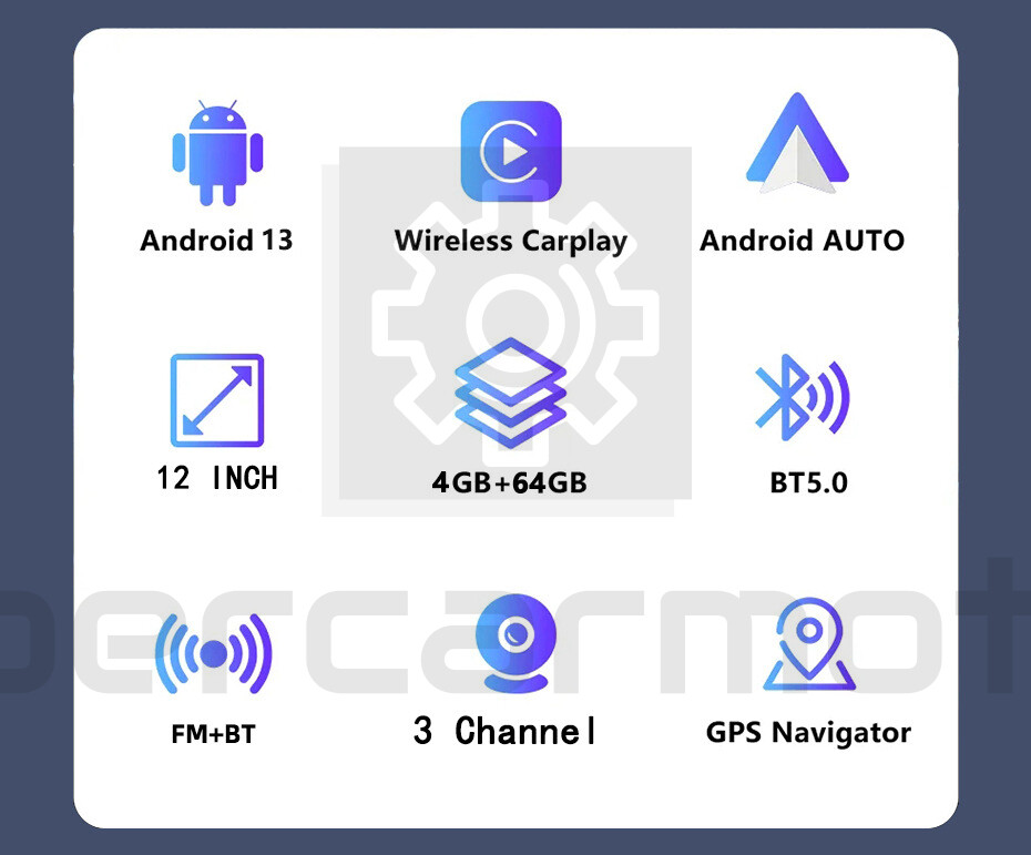 3 Channels WIFI Car Camera Recorder ADAS AR DVR 180 Degree Rearview Mirror