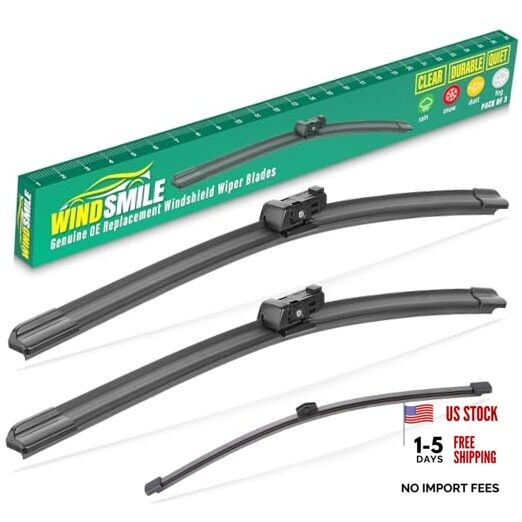 24″ 20″ 15″ Windshield Wiper Blades Replacement for 2018-2025 Audi Q5 SQ5 /