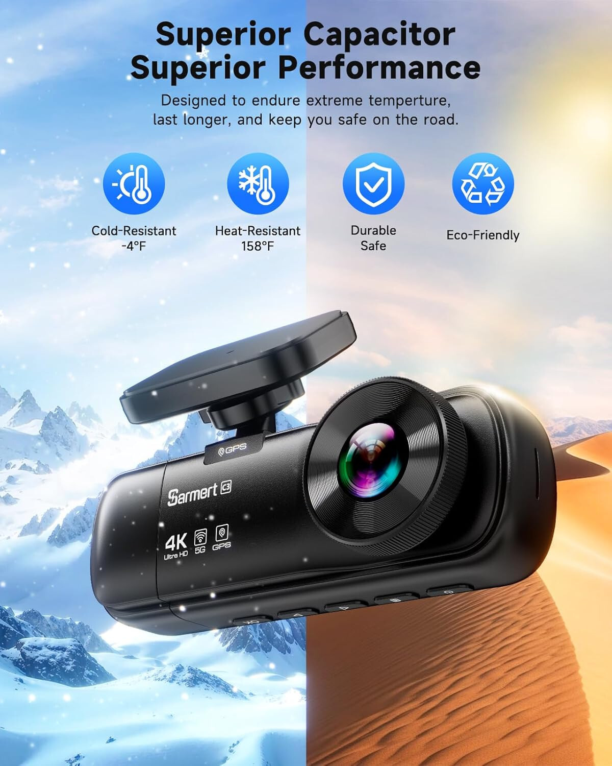 3 Channel Dash Cam 4K Dash Cam Front 1080 Inside and Rear with Free 64GB 2695