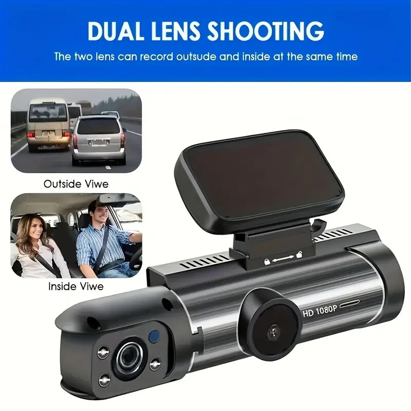 High Resolution Dual Camera Dash Cam For Cars