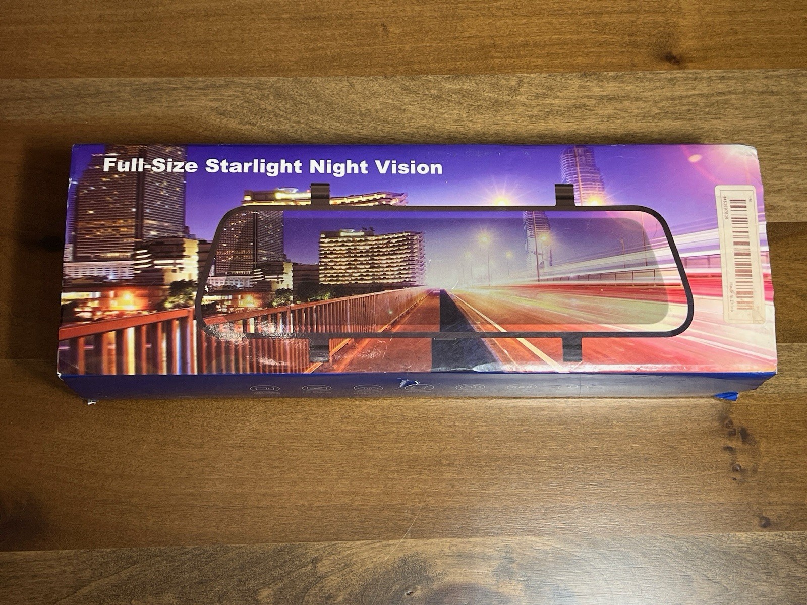 Brand new Full-Size Starlight Night Vision Rearview Mirror Dash Camera.