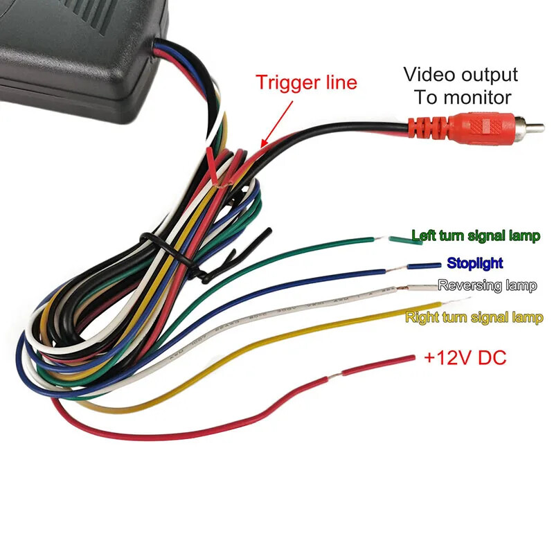 4 Camera In 1 Video Control Image Combiner Channel Converter Box for Car Driving