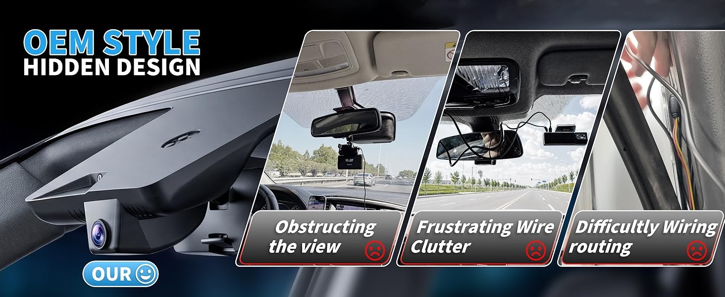 Dash Cam for Hyundai Ioniq 6 2023-2025 | Hidden Front Camera | WiFi App Control