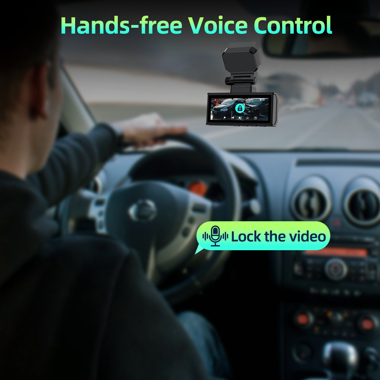 Toguard DC19 2160P Dash Cam Car Front Rear 4K + 4K Dual Car Camera with 128GB SD