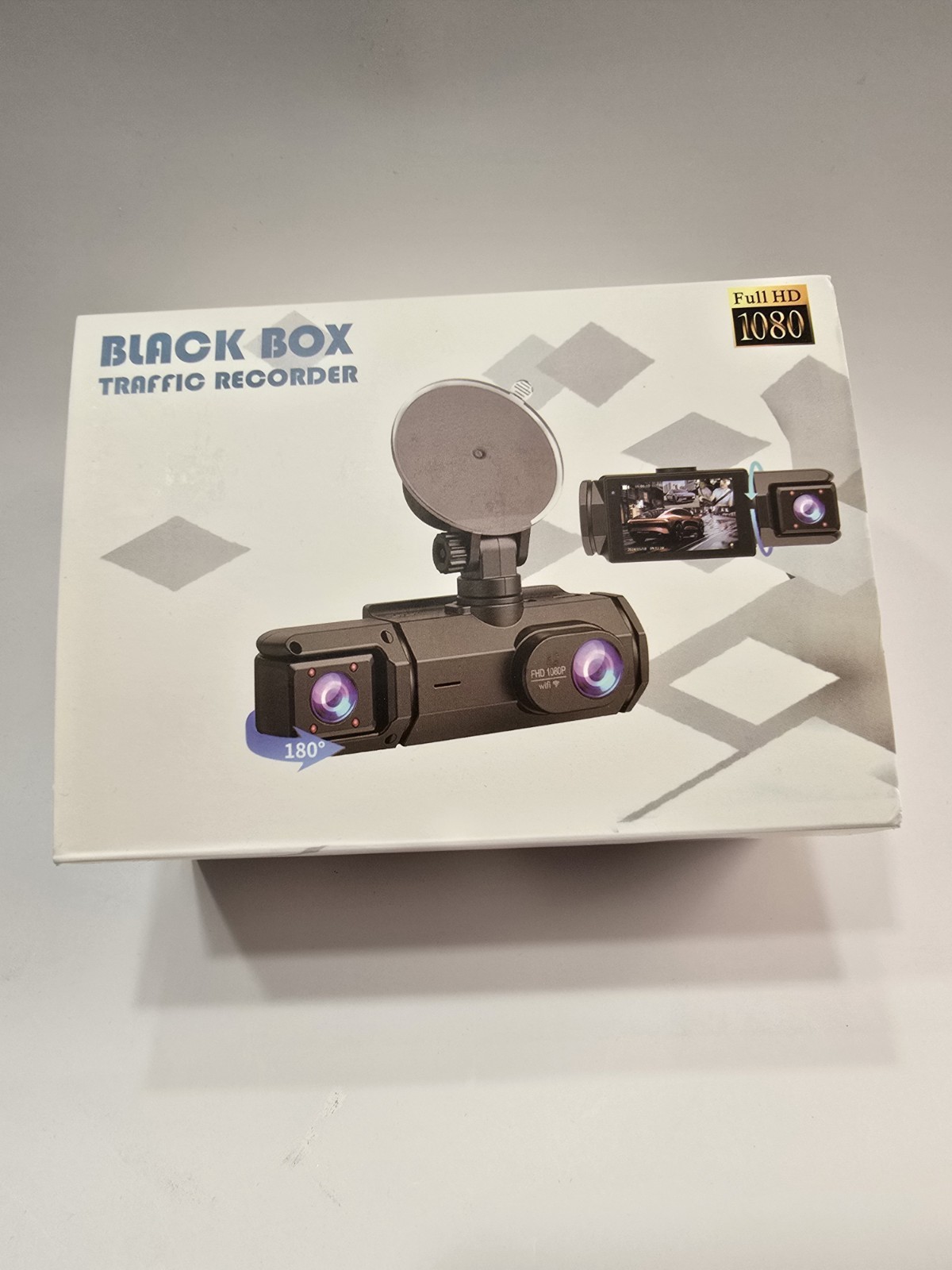 Black Box Traffic Recorder Rearview Mirror Dual Channel Recorder.