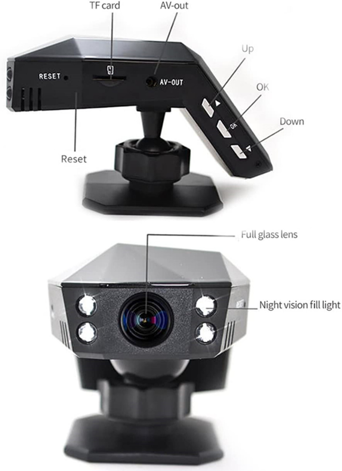 Dash Cam Car DVR 170° Wide Angle Camera Driving Video Recorder 1080P HD G-sensor