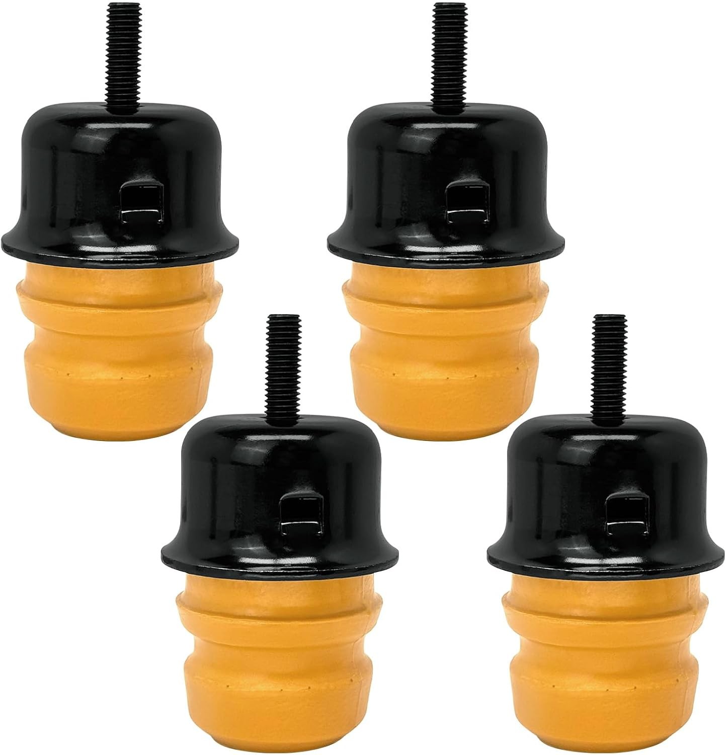 4Pcs TJ Front Rear Bump Stop Cups Fit for Jeep Wrangler TJ 1997-2006, Only