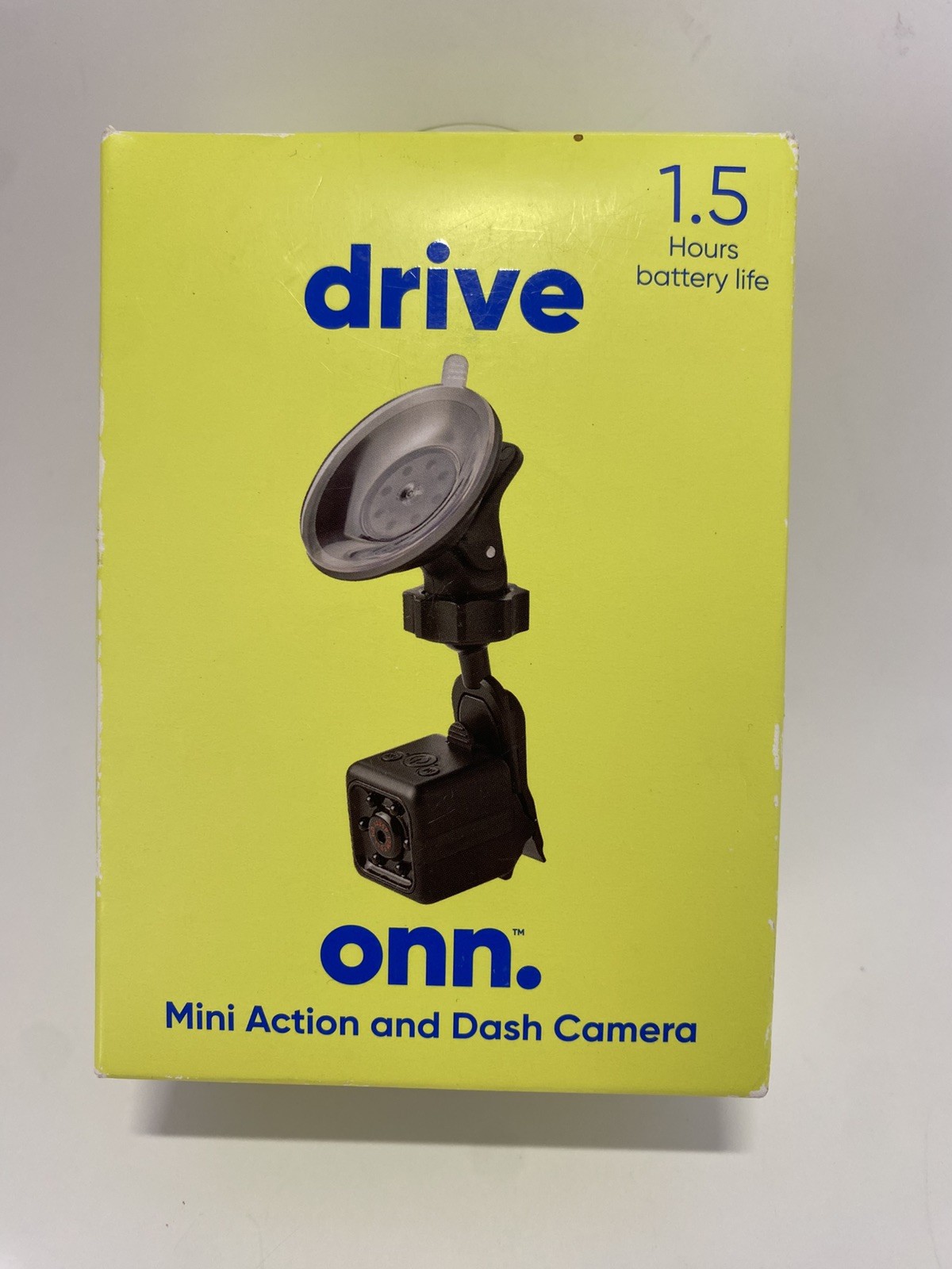 Onn. Drive Mini Dash Cam High Resolution 1080P Video Camera NEW