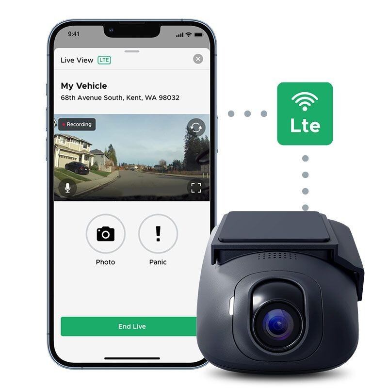 DroneMobile XC-LTE 2K Dash Camera with LTE WiFi GPS connectivity Dashcam