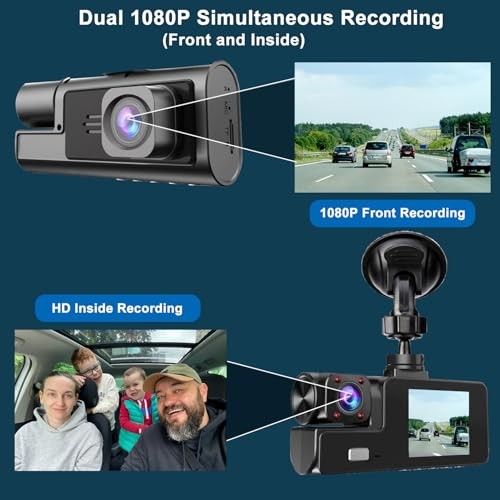 WiFi 1080P Dual Dash Camera for Car Front and WiFi Dual Dash Cam Without Card