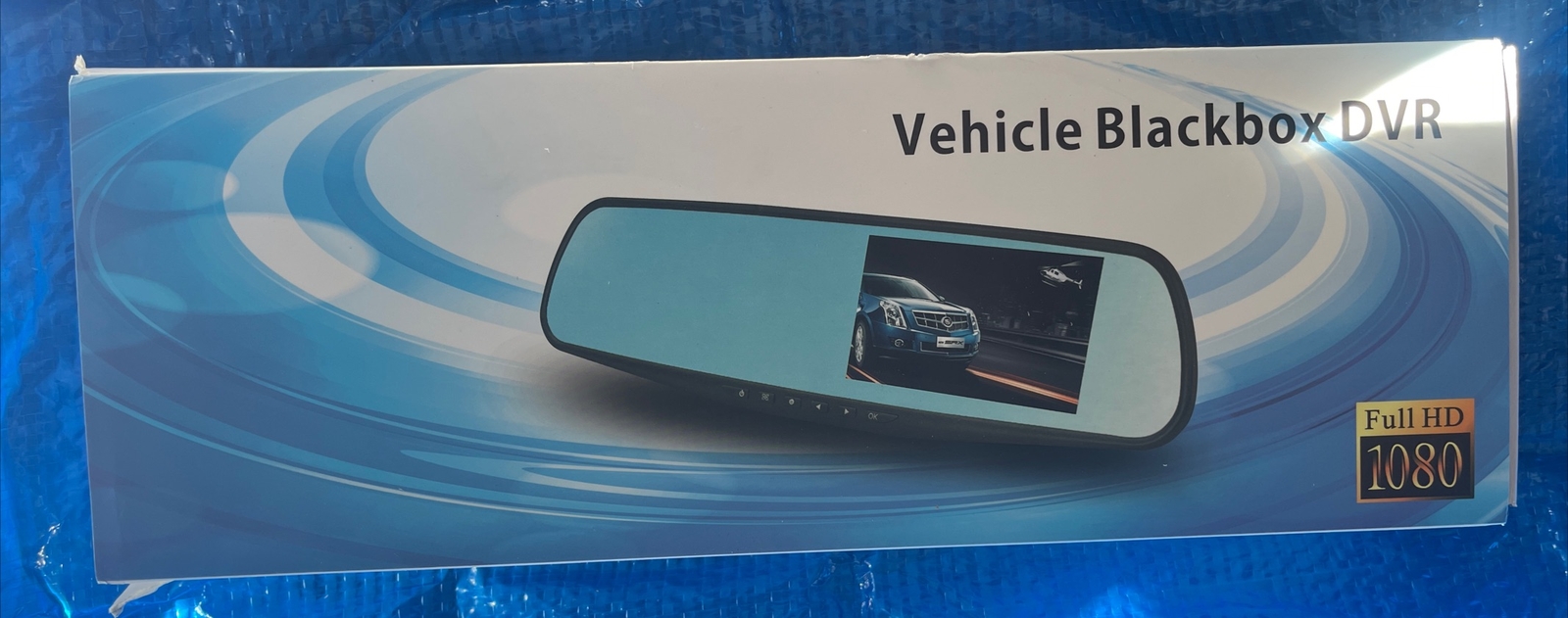 Vehicle Blackbox DVR (Full HD 1080) Rearview Mirror Dual Channel Recorder