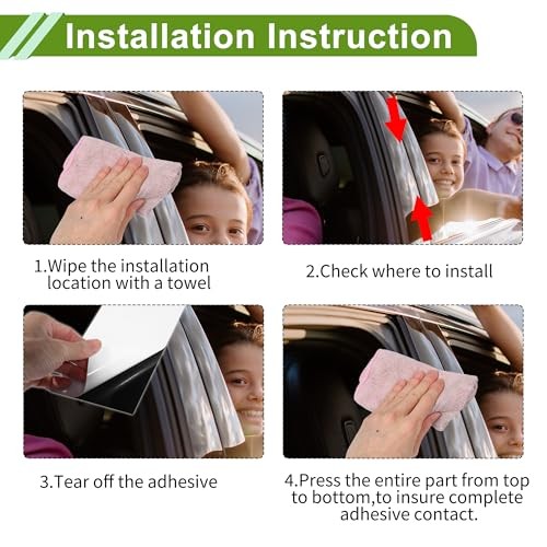 Door Pillar Window Trim for Nissan Altima 2019-2023 Front Rear Left Silver Tone
