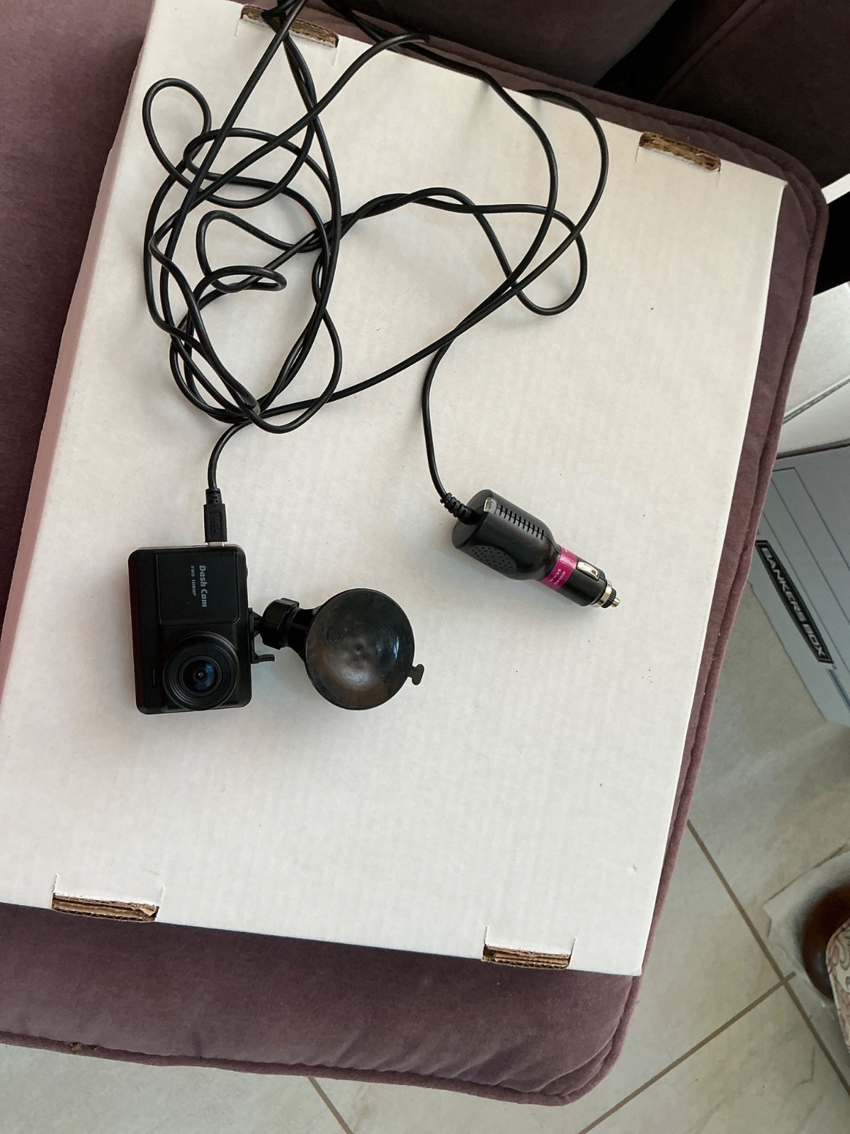 Pumpa Brand Dual Dash Cam with Front and Rear Cameras, Cord and suction cup incl