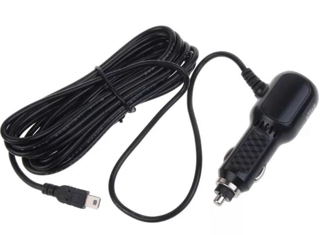 ✅NEW✅ Dash Cam Power Cord Adapter USB Mini Port Car Charger Cable Compatible ✅