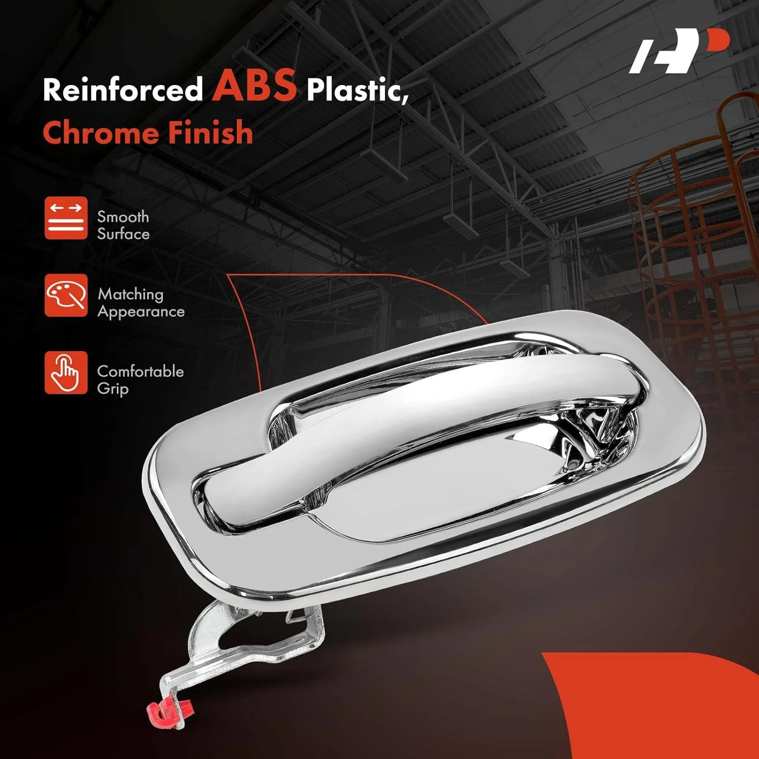 4Pcs Chrome Exterior Door Handles – Front Rear Driver Passenger | Compatible wit