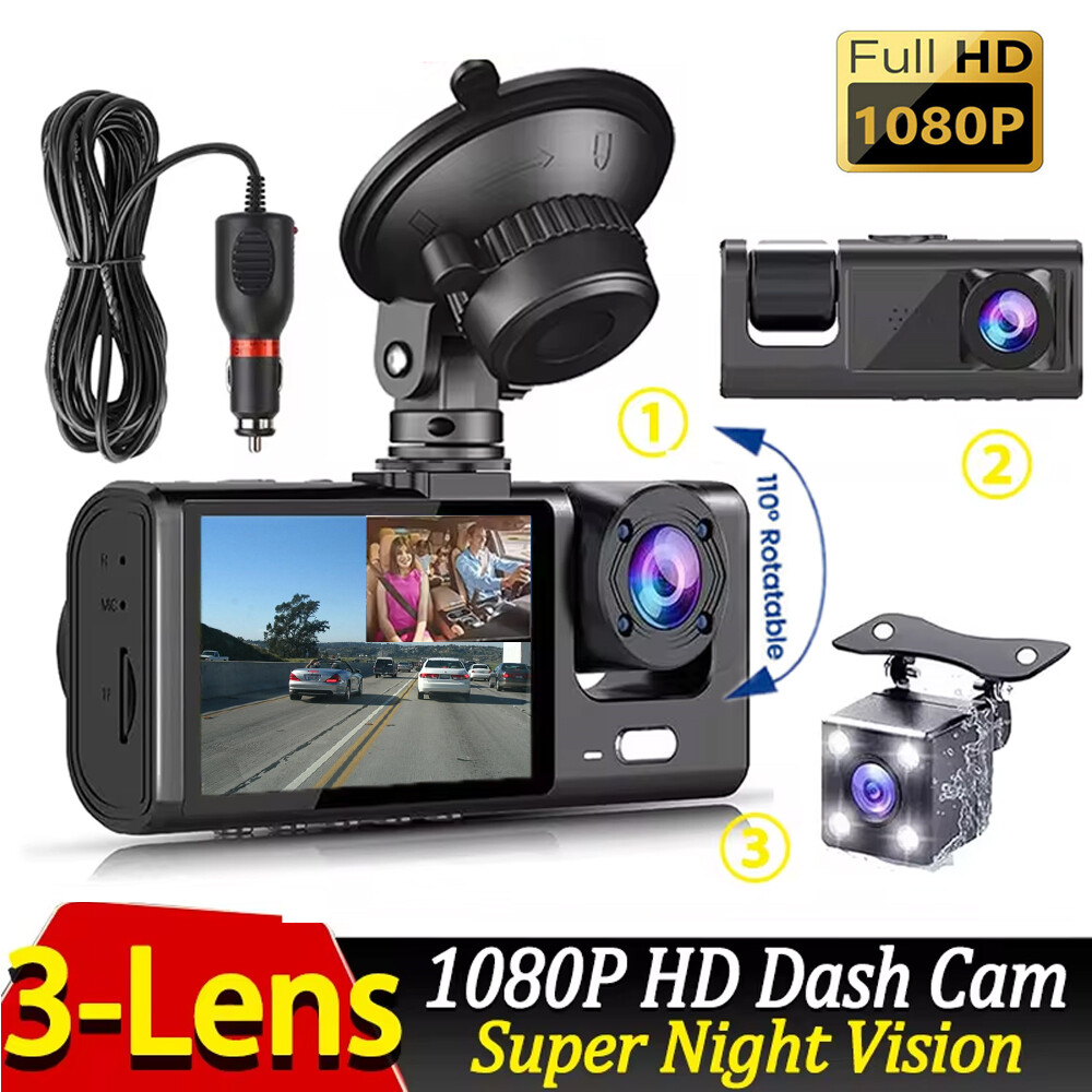 Camara De Seguridad Para Carro Auto lenses Delantero/Trasero/Interior Dash Cam
