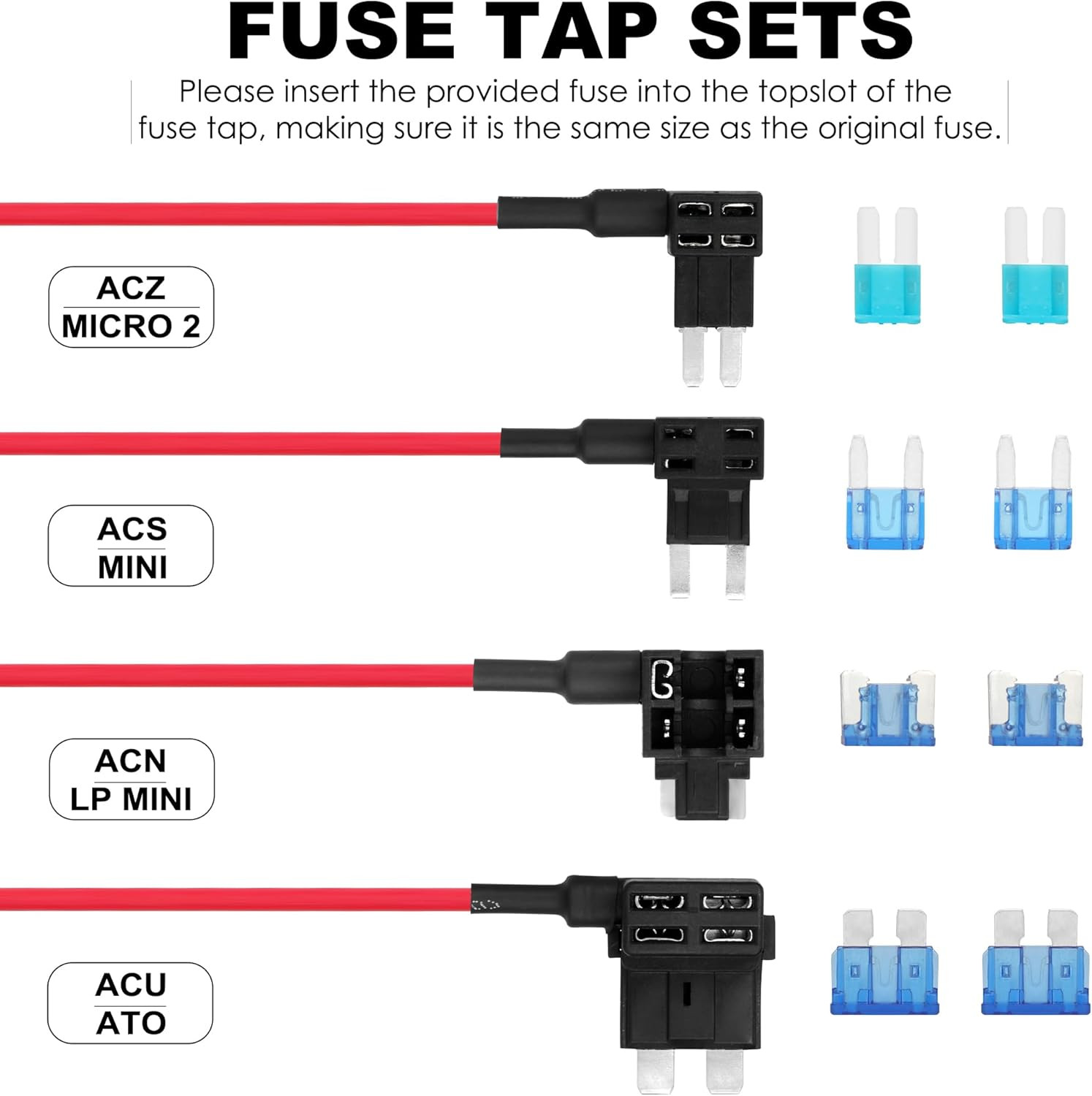 Dash Cam Hardwire Kit, Full Set Hard Wire Kit Fuse for P1 Duo Dash Cam Only, 12V