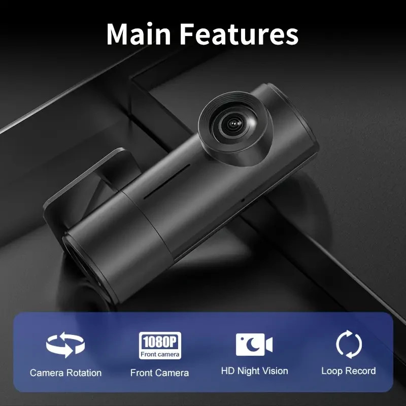 DashCamera , Car Mounted, High-definition Driving Recorder, Front end, 1080P HD