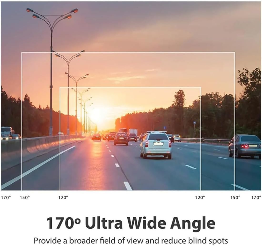Dash Cam 4 Channel 360° Front Rear Inside DashCam, FHD 1080P Car Camera