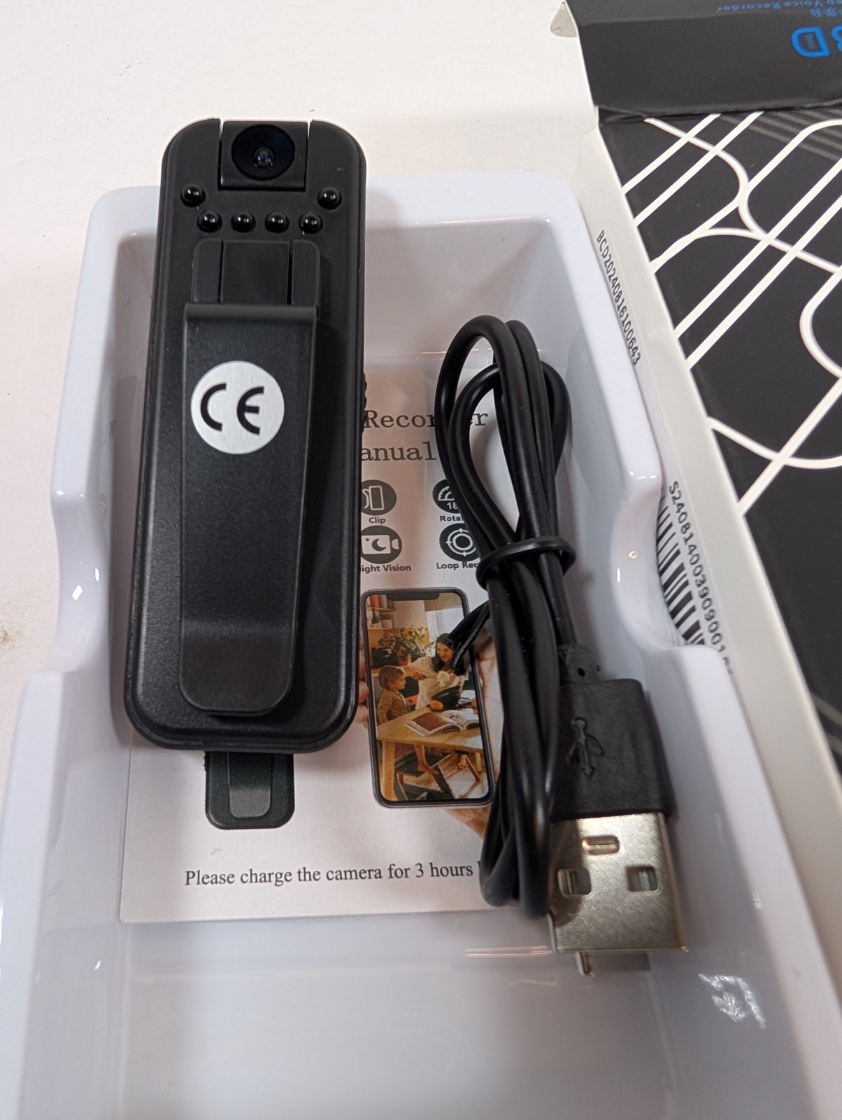 Mini Body and Dash Camera 1080P HD USB NIB