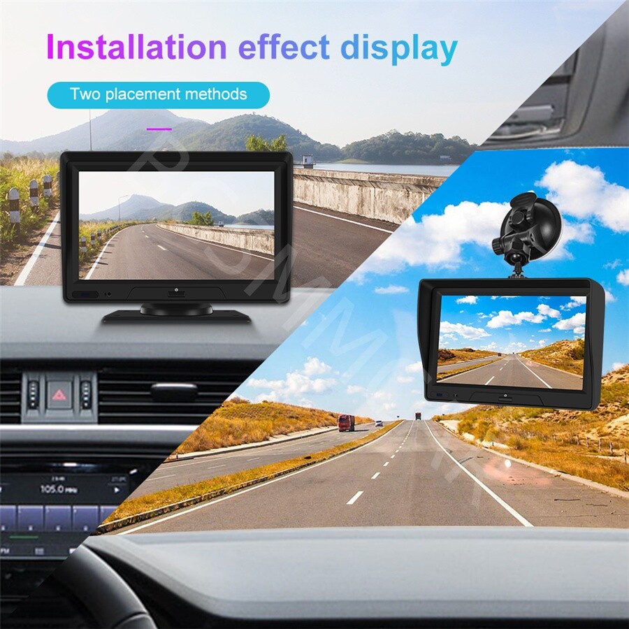 Touch Screen Car Navigation Player Dash Cam Video Recorder For CarPlay G-sensor