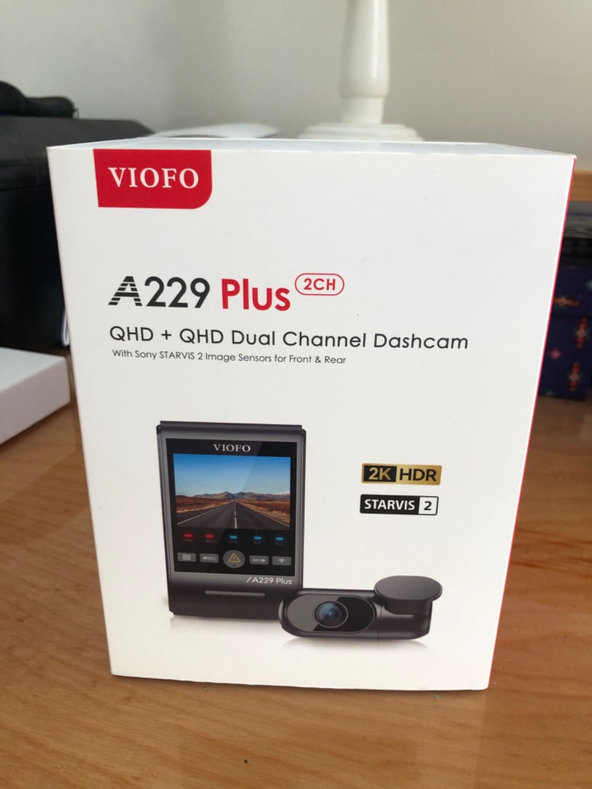 NEW: Viofo A229 Plus 2CH 2K HDR Dual Dash Camera w/ SONY STARVIS 2