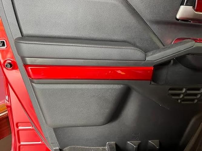 Door Strip Trims For Toyota Tacoma 2024 2025 4Pcs Door Strip Trims Dark Red