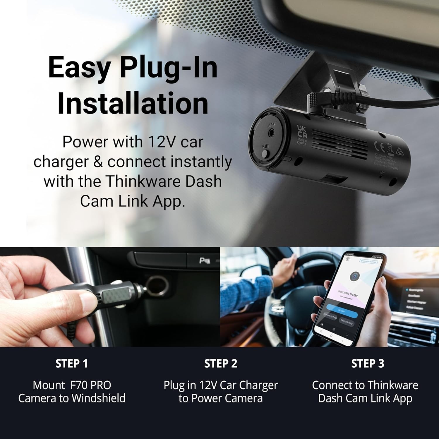 F70 PRO Dash Cam – 1080p FHD, Wi-Fi, Super Night Vision`/