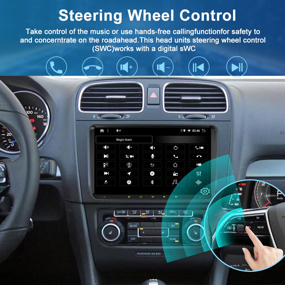 6+128G For Volkswagen Polo 10-14 Apple CarPlay Android auto head unit Car radio