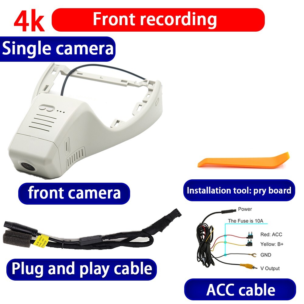 4K HD Wifi Dash Cam Camera for Volkswagen VW ID.4 ID.5 D.6 ID6 ID4 ID5 2020-2025