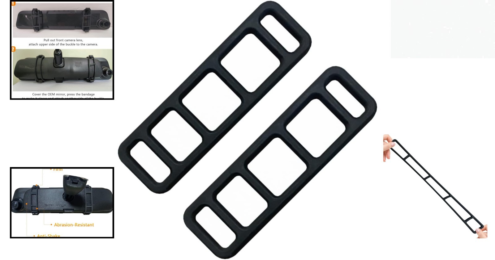 Durable and Lightweight Dash Cam Mounting Straps – Compatibility for G-series