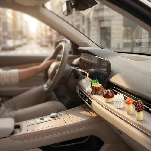 10Pcs Cute Mushroom Car Interior Accessories Dashboard – Mixed Color1