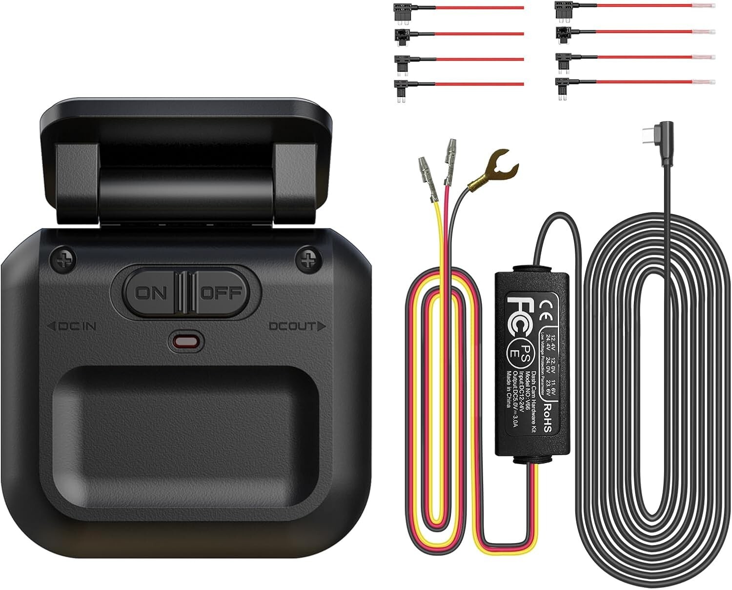 Type-C Hardwire Kit with Radar Detection, Suitable for Dash Cam V7/V7PLUS/V8P…