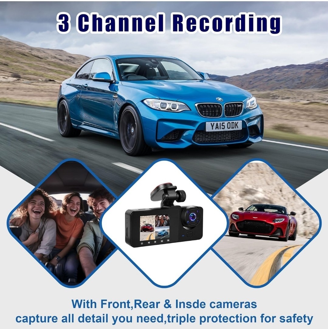 3 Channel Dash Cam