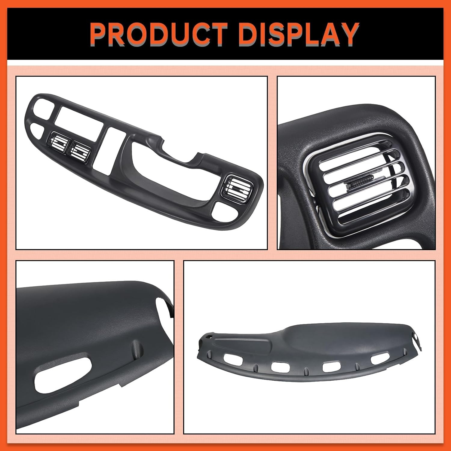 Dash & Bezel Cover Compatible with 1998-2002 Dodge Ram 1500 2500 3500 T