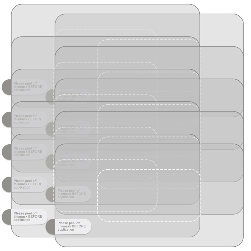 Car Electrostatic Windshield Film Mounting Dashcam Stickers Heat Resistant 10pcs