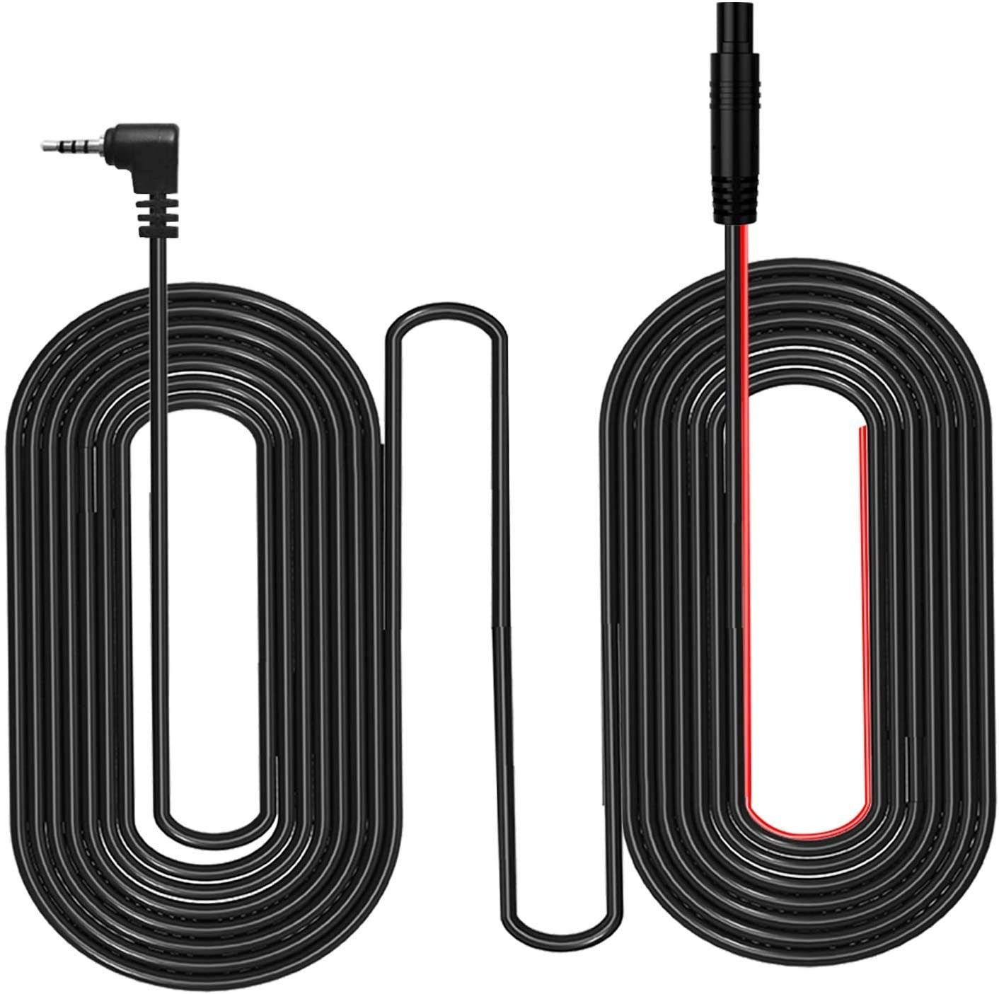 65ft 4-Pin Dash Cam Cable – 2.5mm Male to Backup Camera Cord for Trucks, RVs, SU