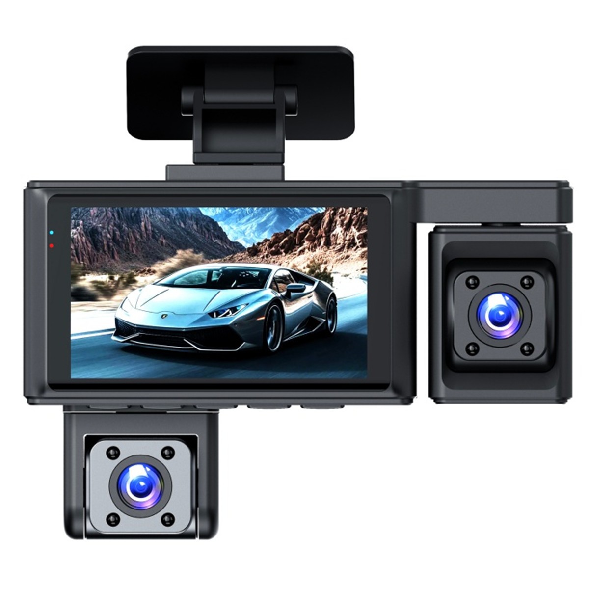 Dash Cam HD Car DVR Front Left Right Rear Camera 4 Channel WIFI Video Recorder