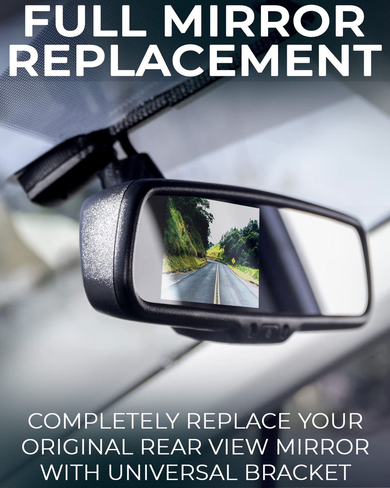 10.5″ OEM Rear View Mirror with 4.3″ LCD Screen and 170° Backup Camera | Rear…