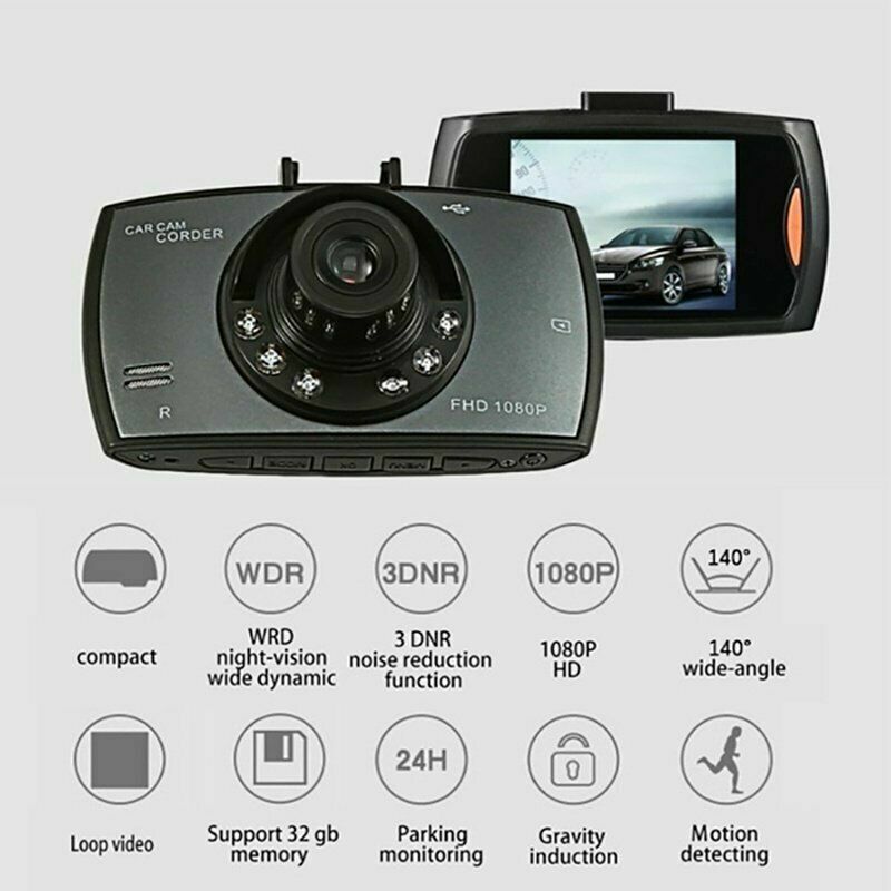 Car 1080P HD Dash Cam Camcorder Night Vision DVR Dashboard Camera Recorder