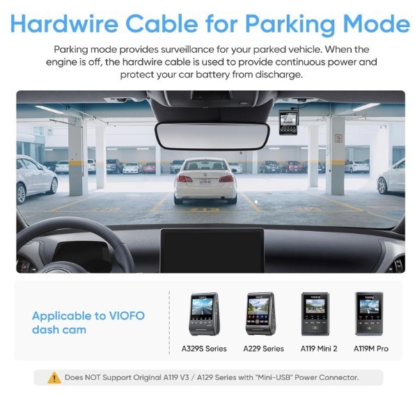 VIOFO DASH CAM HK4 Acc Hardwire Kit New in Package