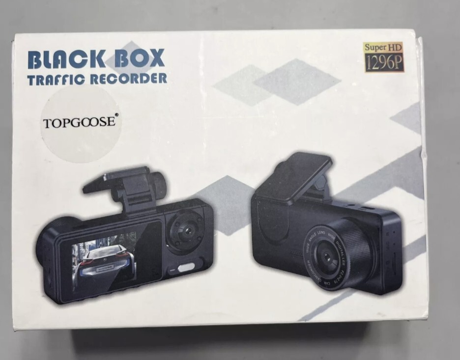 Black Box Traffic Recorder Dash Cam – HD 1296P – Open Box