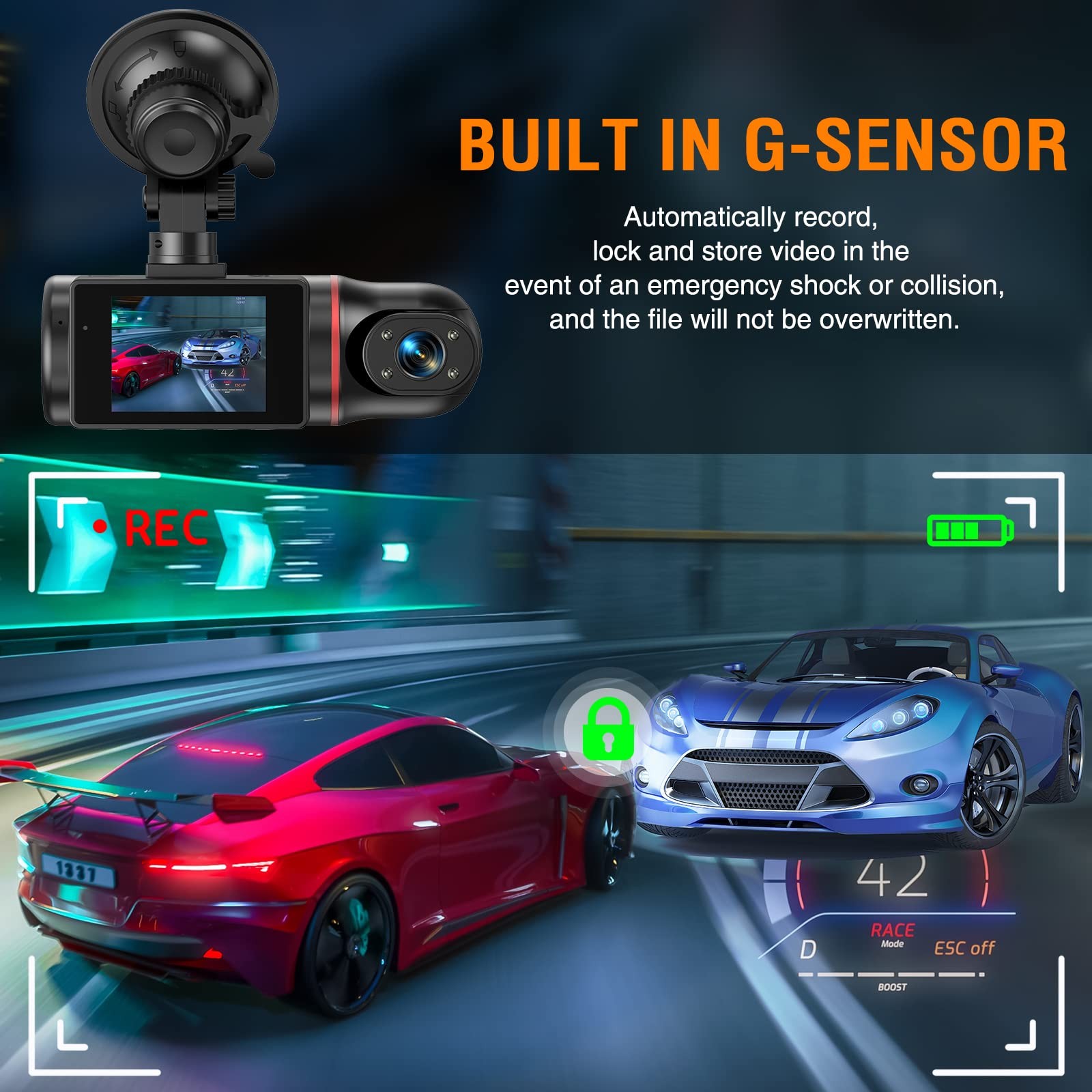 Camara Para Auto Frontal E Interna De Alta Definicion Con Tarjeta Lujo
