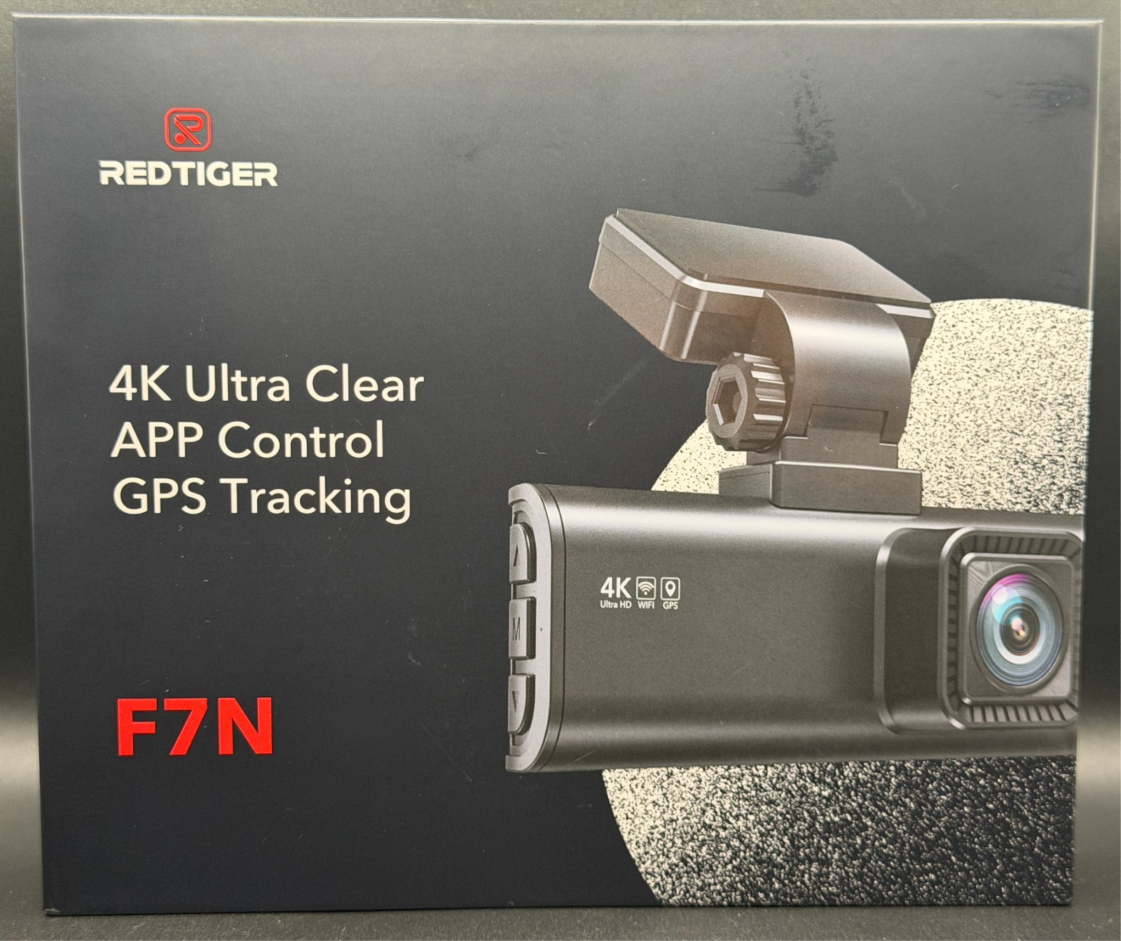 REDTIGER F7N 4K Dual Dash Cam Front & Rear Recording, Built-in WiFi & GPS, App C
