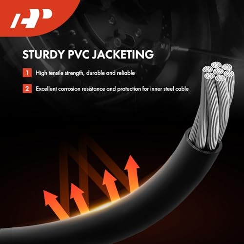 Rear Driver Side Parking Brake Cable Assembly Compatible with Ram and Dodge