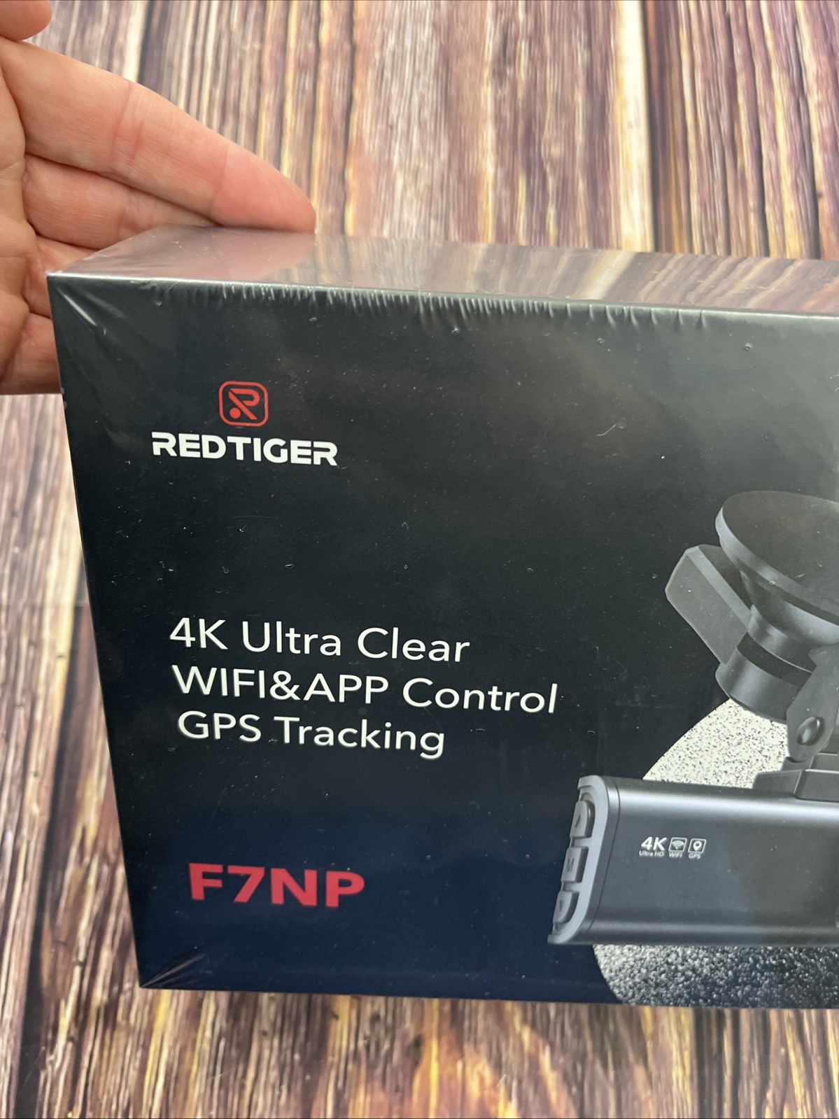 Red Tiger F7NP 4K Ultra Clear WIFI & APP Control GPS Tracking Cam, New, Sealed