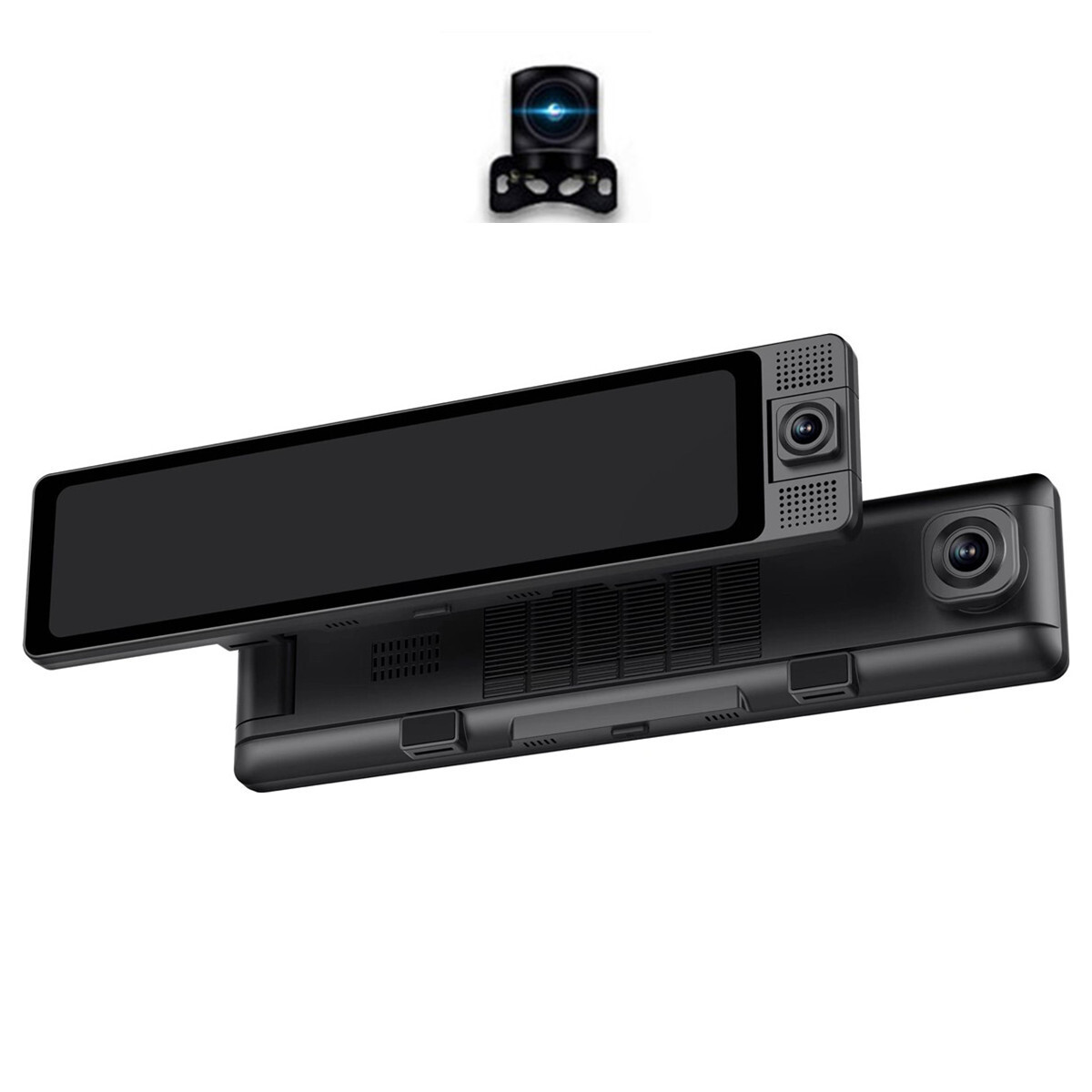 1080P HD Dash Cam Car DVR Front Inside Rear Camera Touch Screen Video Recorder