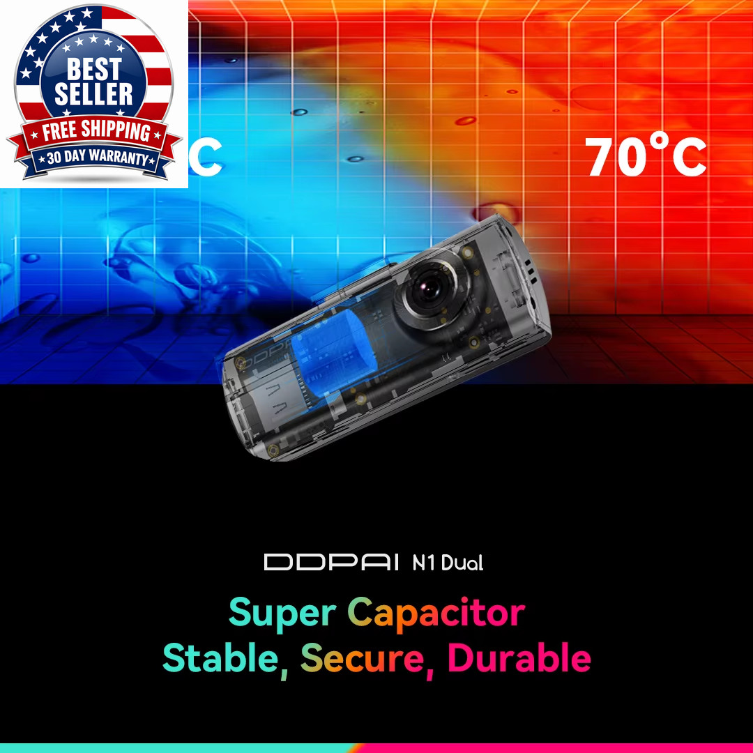 Dash Cam N1 Dual Front & Rear Recording Nightvis 1296P Dash Cam Recorder Car DVR